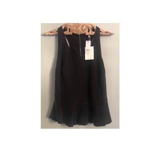 Joie Cosma Silk Racerback Tank in BLACK.